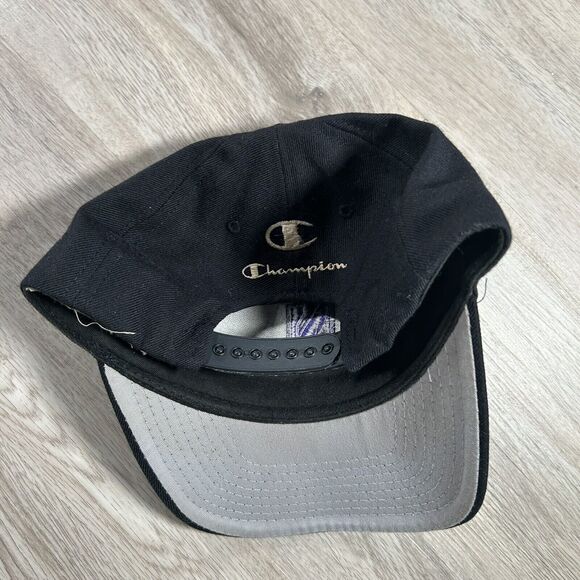 Vintage‎ Champion Northwestern Wildcats Hat Snapback Black Wool Cap - Picture 7 of 9